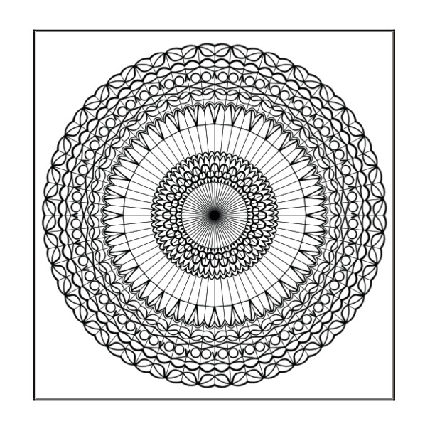 Party Colour & Create Keepsake - p23 - Patterned mandala